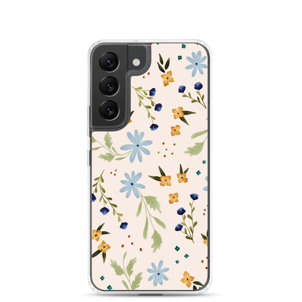 Blue Wildflower Samsung case