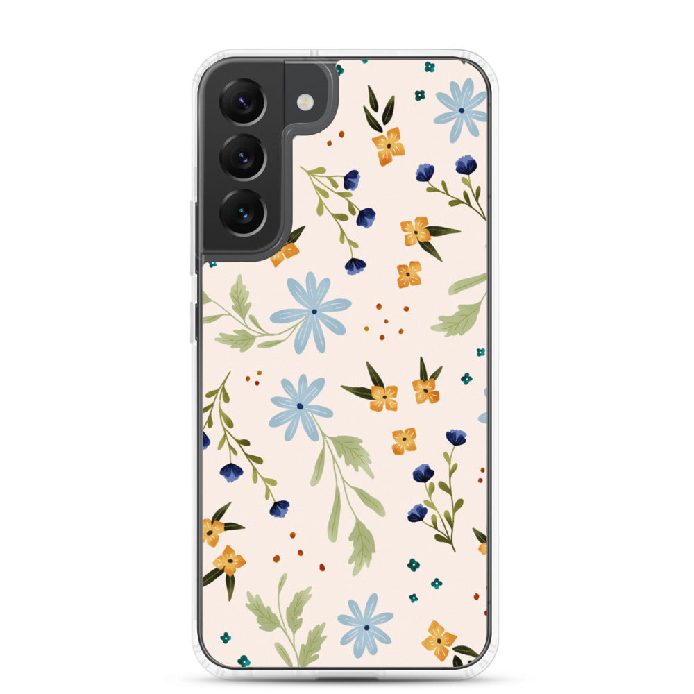 Blue Wildflower Samsung case