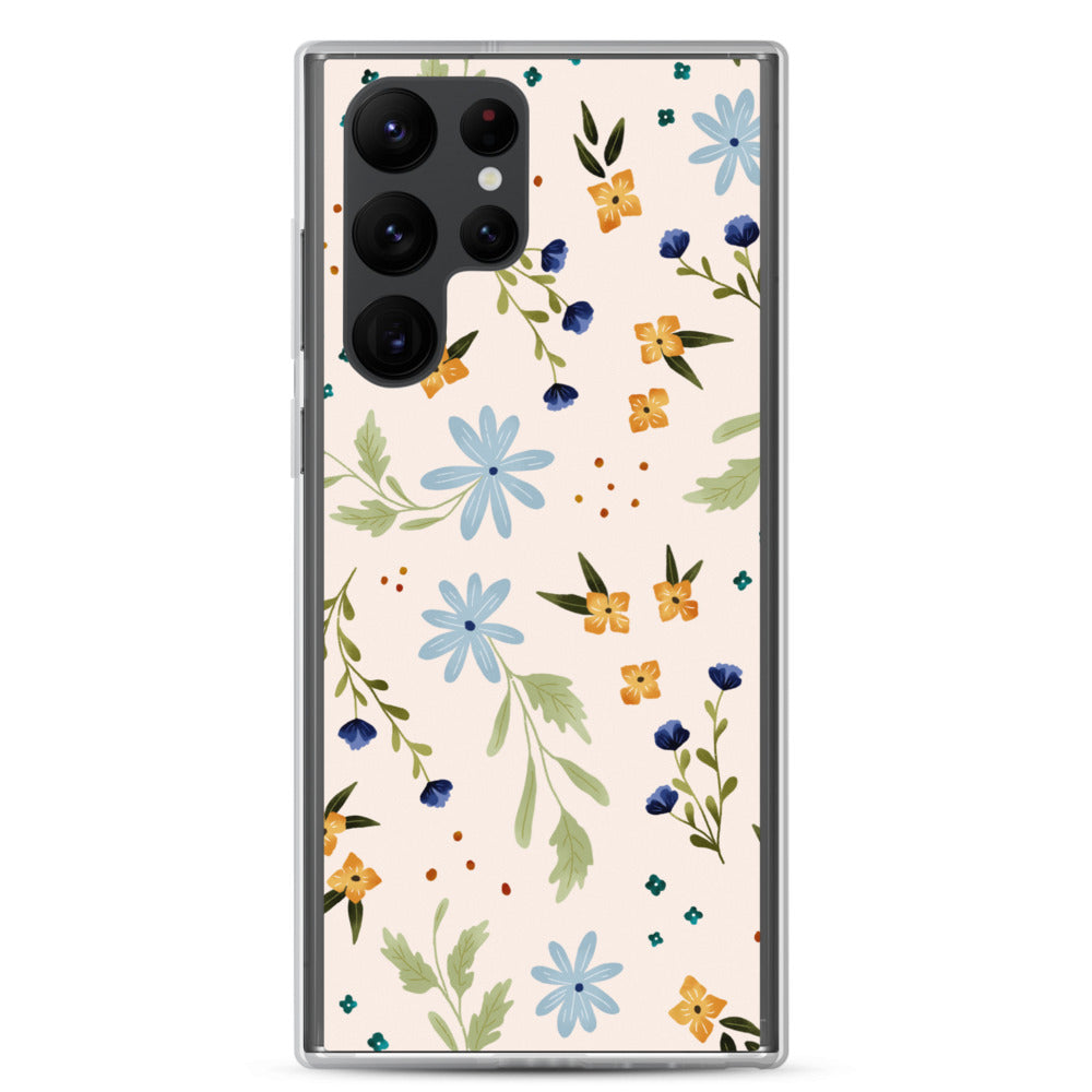 Blue Wildflower Samsung case