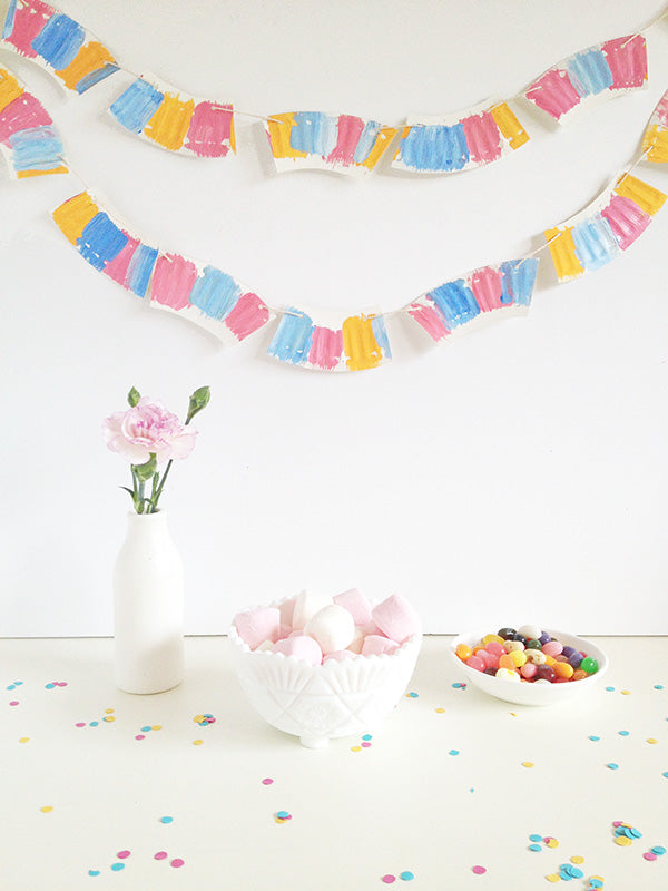 paper plate garland