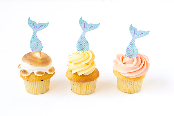 How To Make Mermaid Tail Cupcake Toppers