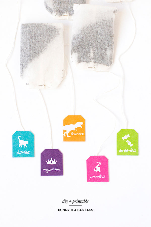 Printable Punny Tea Bag Tags Make And Tell