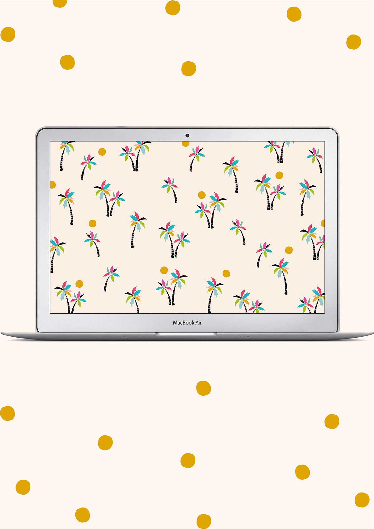 Palm tree desktop and iPad wallpaper – Make and Tell