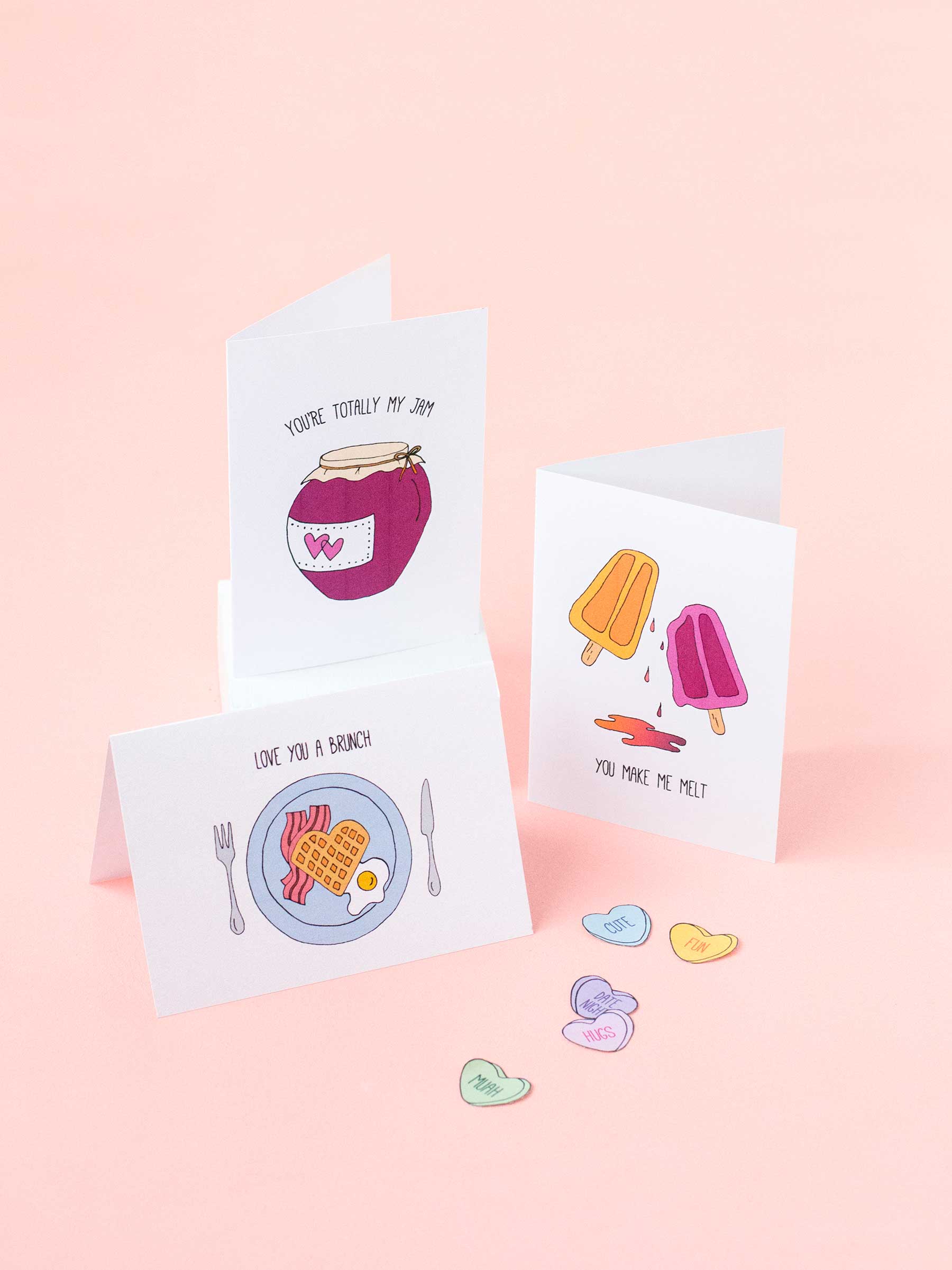 Printable Food Pun Valentine S Day Cards Make And Tell