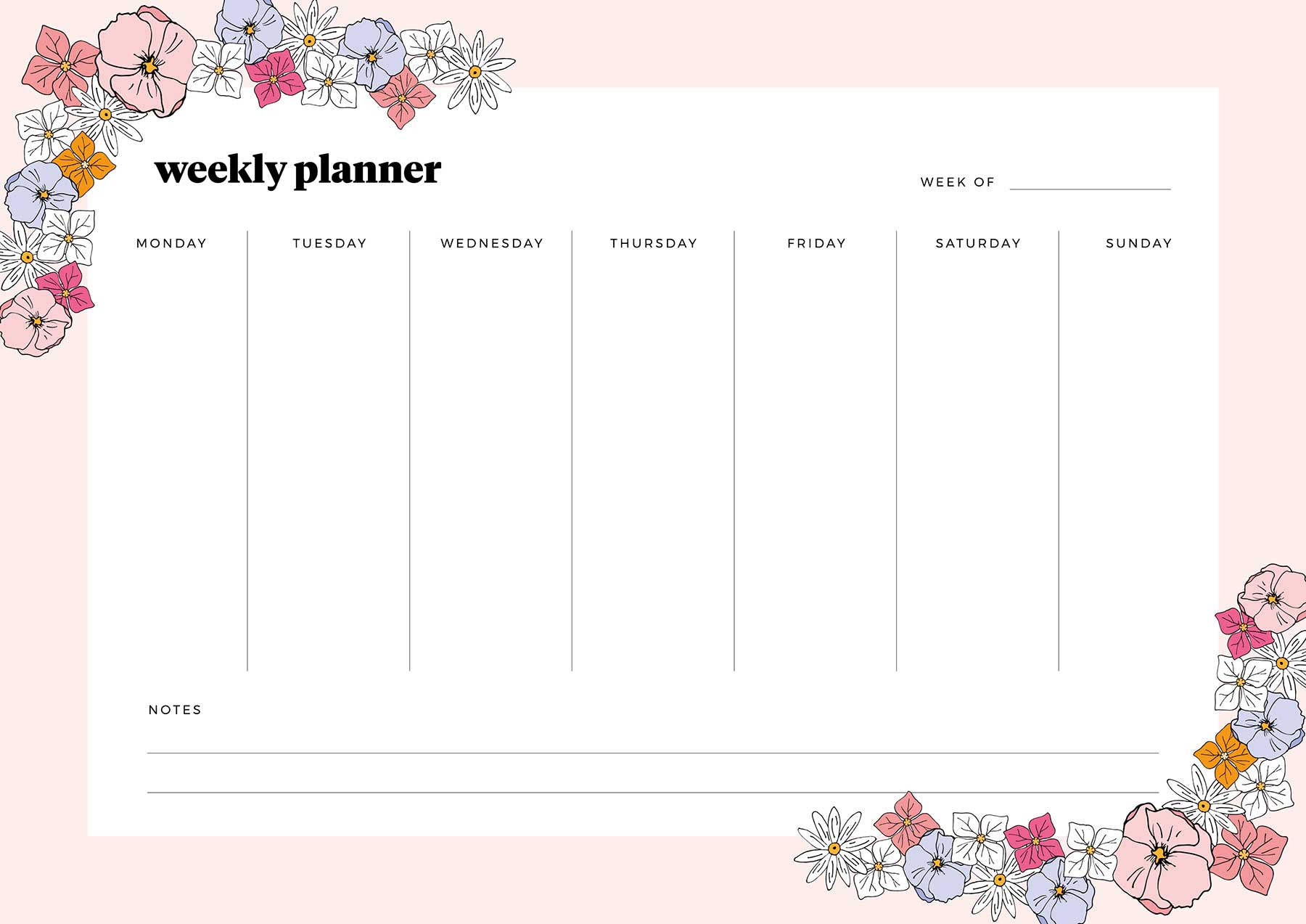 Printable Weekly Planner Make And Tell Printable Weekly Planner Make And Tell