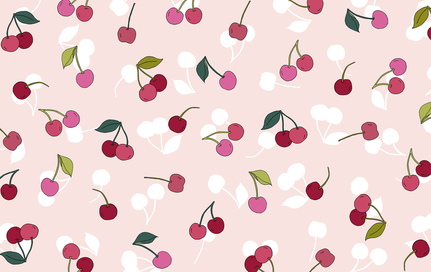 Cherry desktop and iPad wallpaper – makeandtell