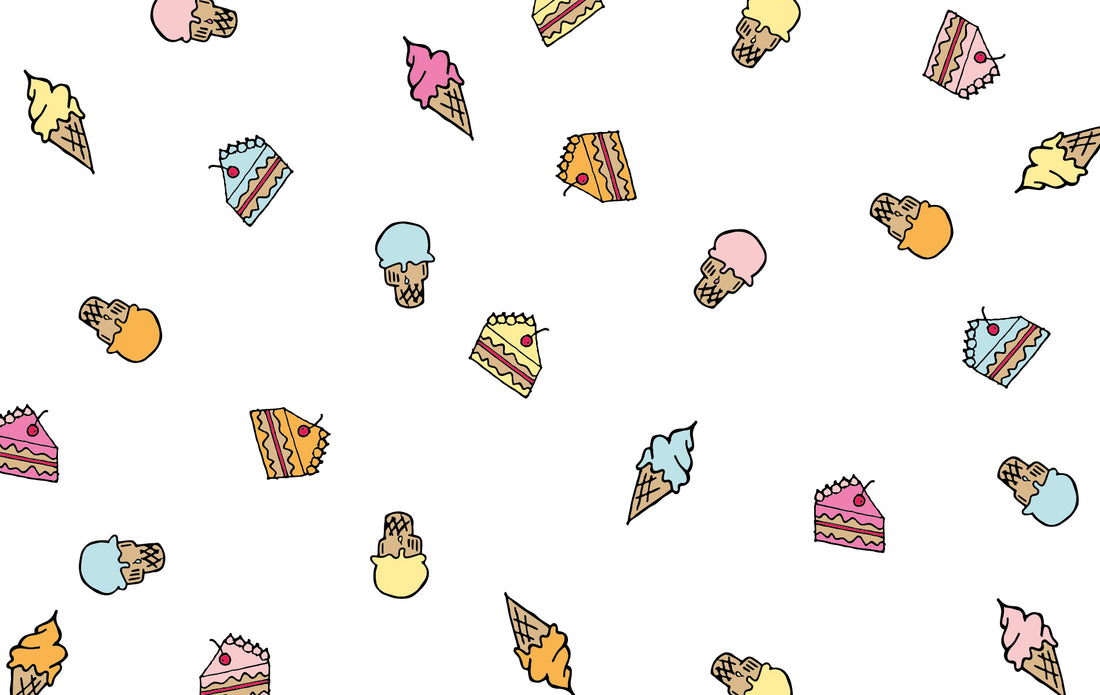Cake and ice cream desktop wallpaper
