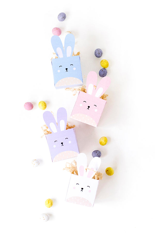 DIY printable easter bunny boxes