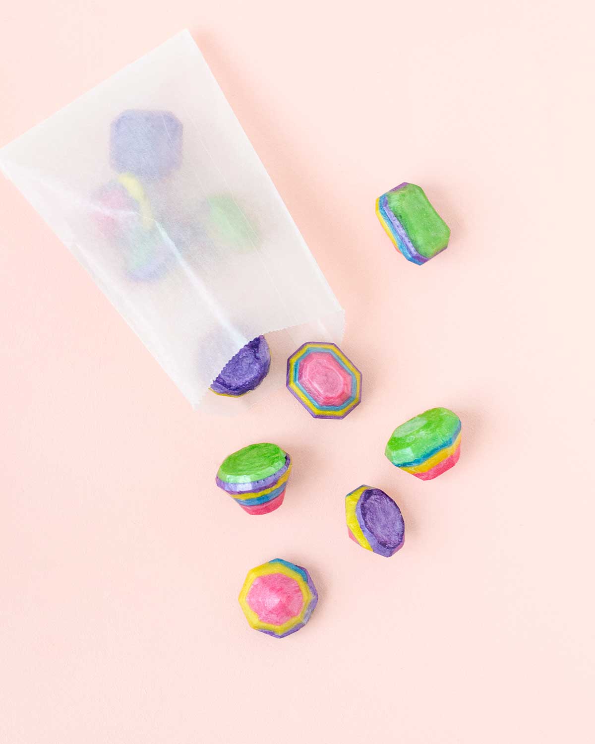 DIY rainbow gem soap party favours for Etsy – makeandtell