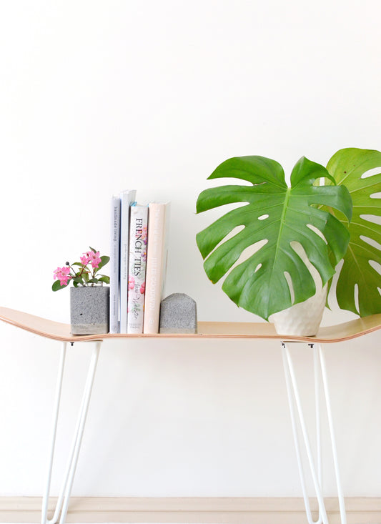 DIY faux granite bookends