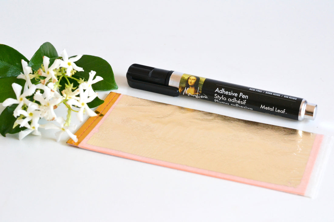 Adhesive pen for gold leaf