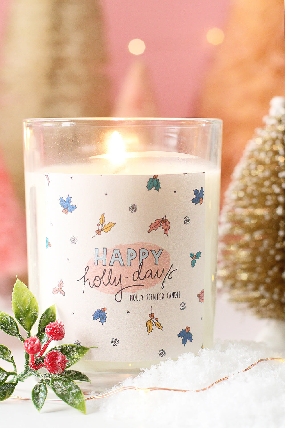 DIY Christmas scented candles with BlissMakes