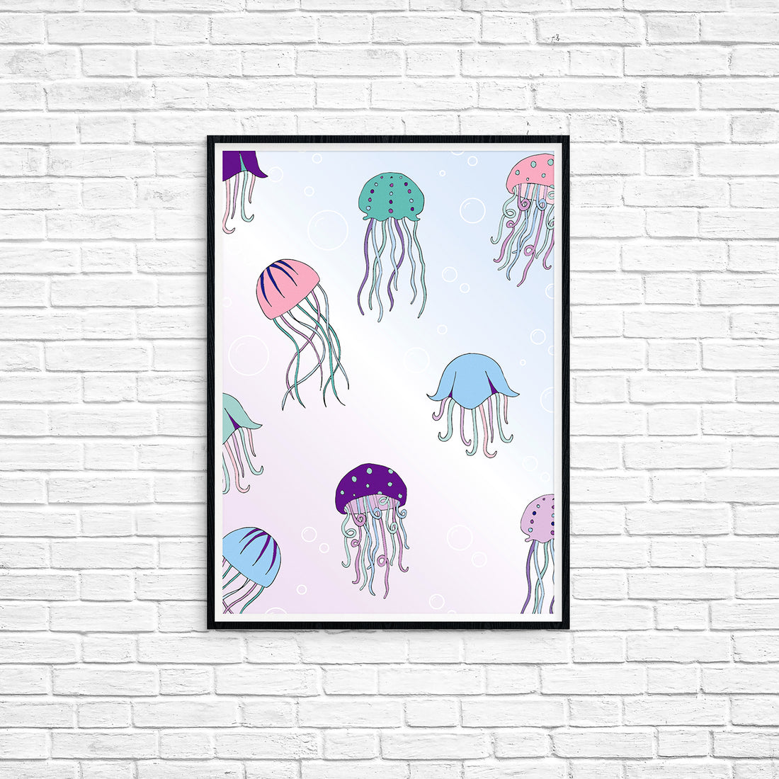Jellyfish printable wall art