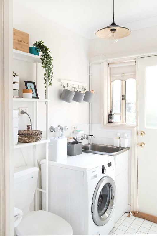 Our laundry makeover on Curbly!