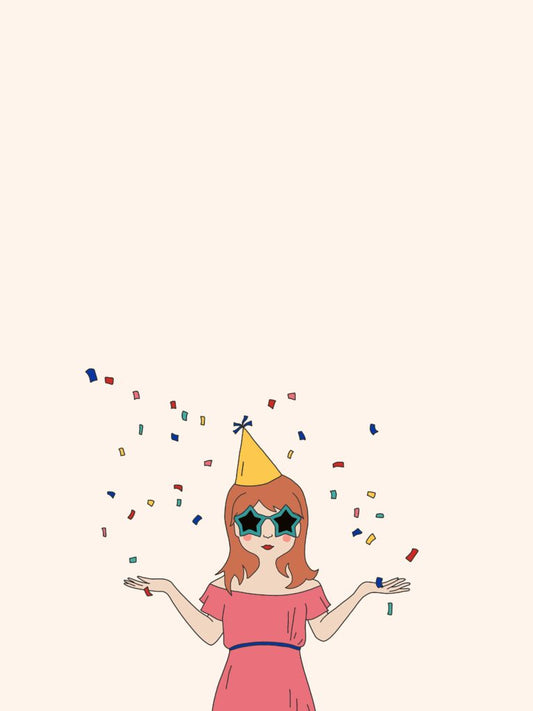Party girl desktop, phone and tablet wallpaper
