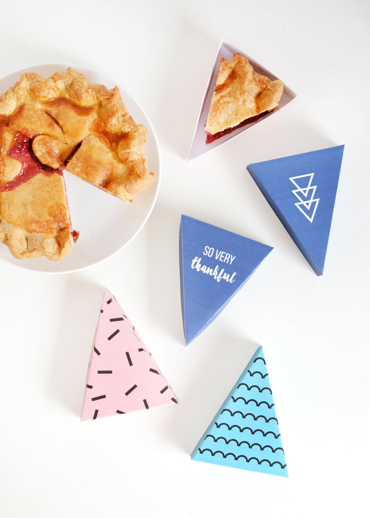 Printable pie boxes for Curbly – makeandtell
