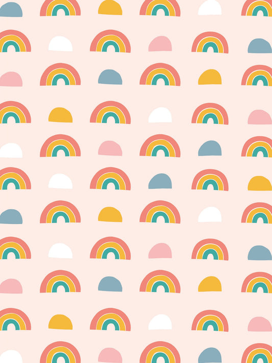 Rainbow patterned desktop, tablet and phone wallpaper