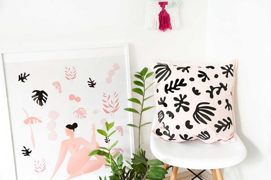 DIY Matisse-inspired cushion cover on Curbly
