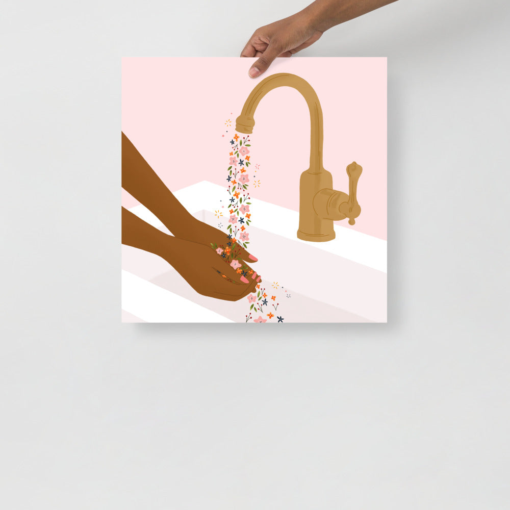 Washing Hands art print
