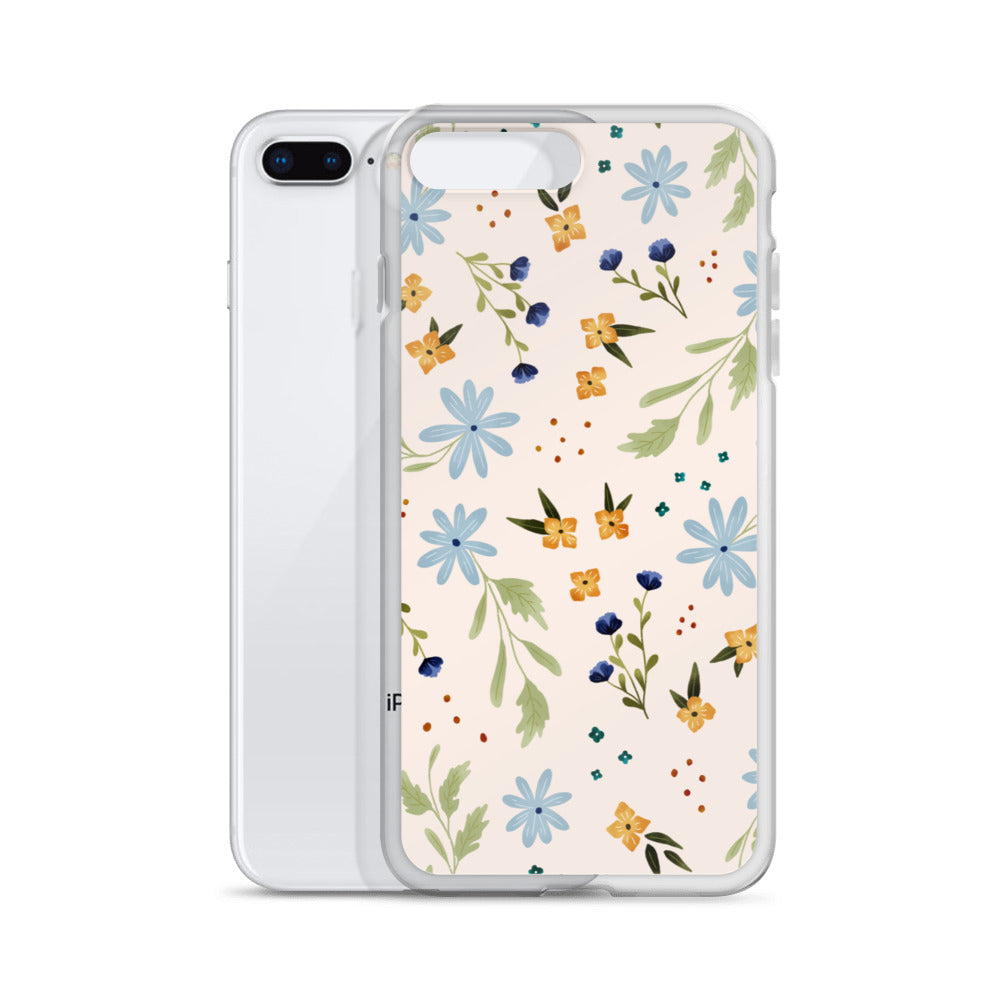 Blue Wildflower iPhone case