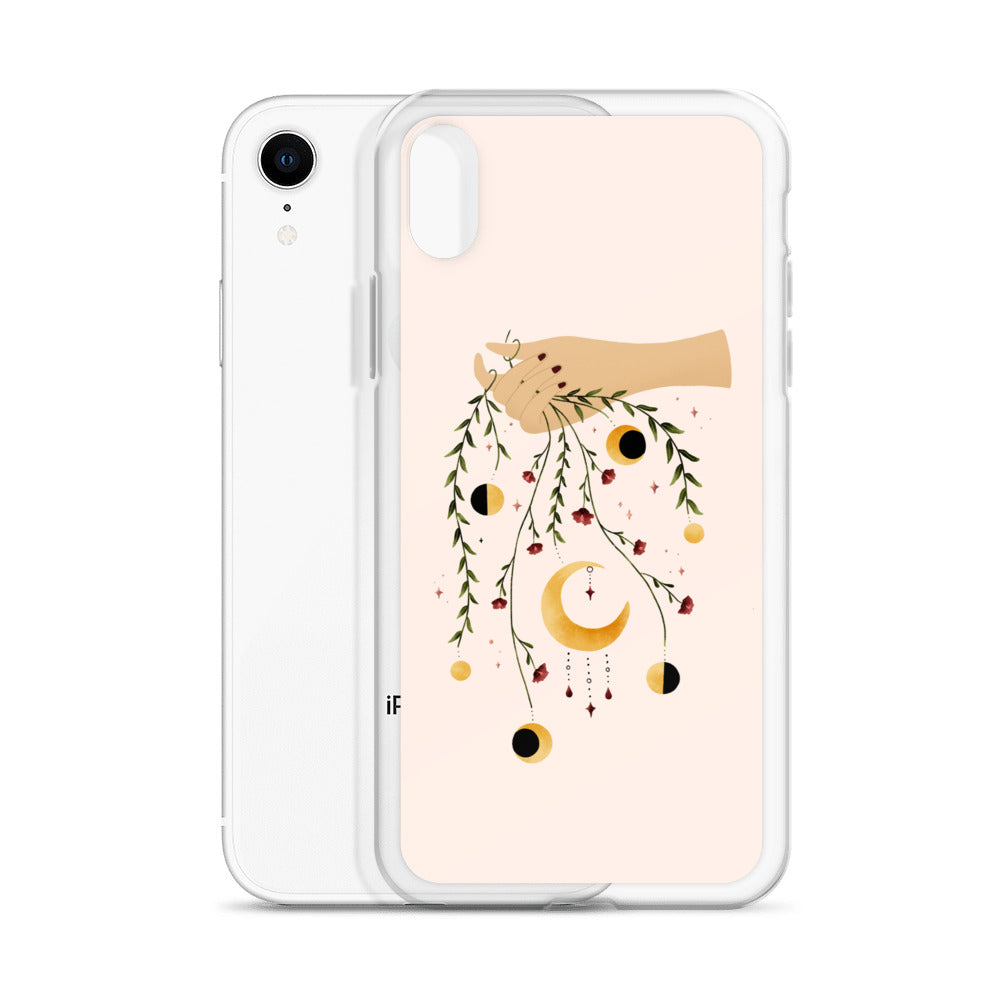 Floral moon phases iPhone case – makeandtell