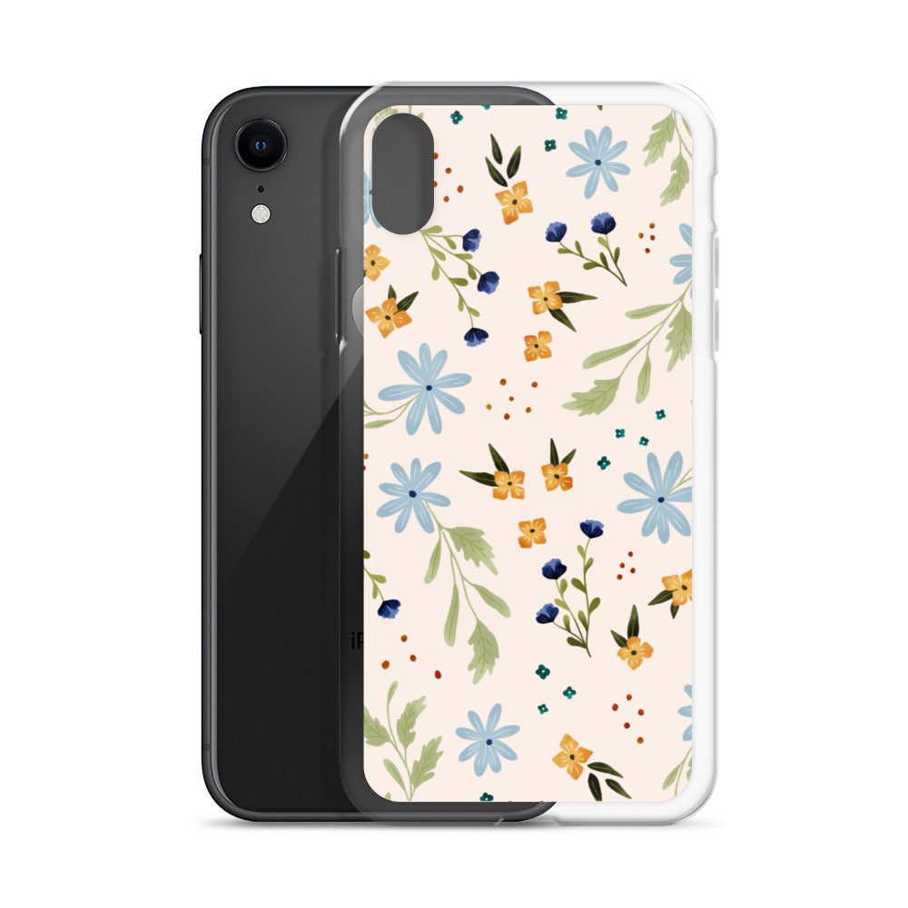 Blue Wildflower iPhone case