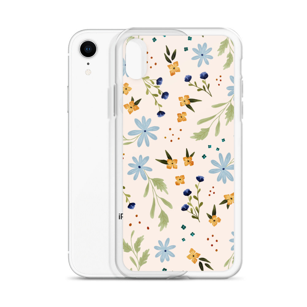 Blue Wildflower iPhone case