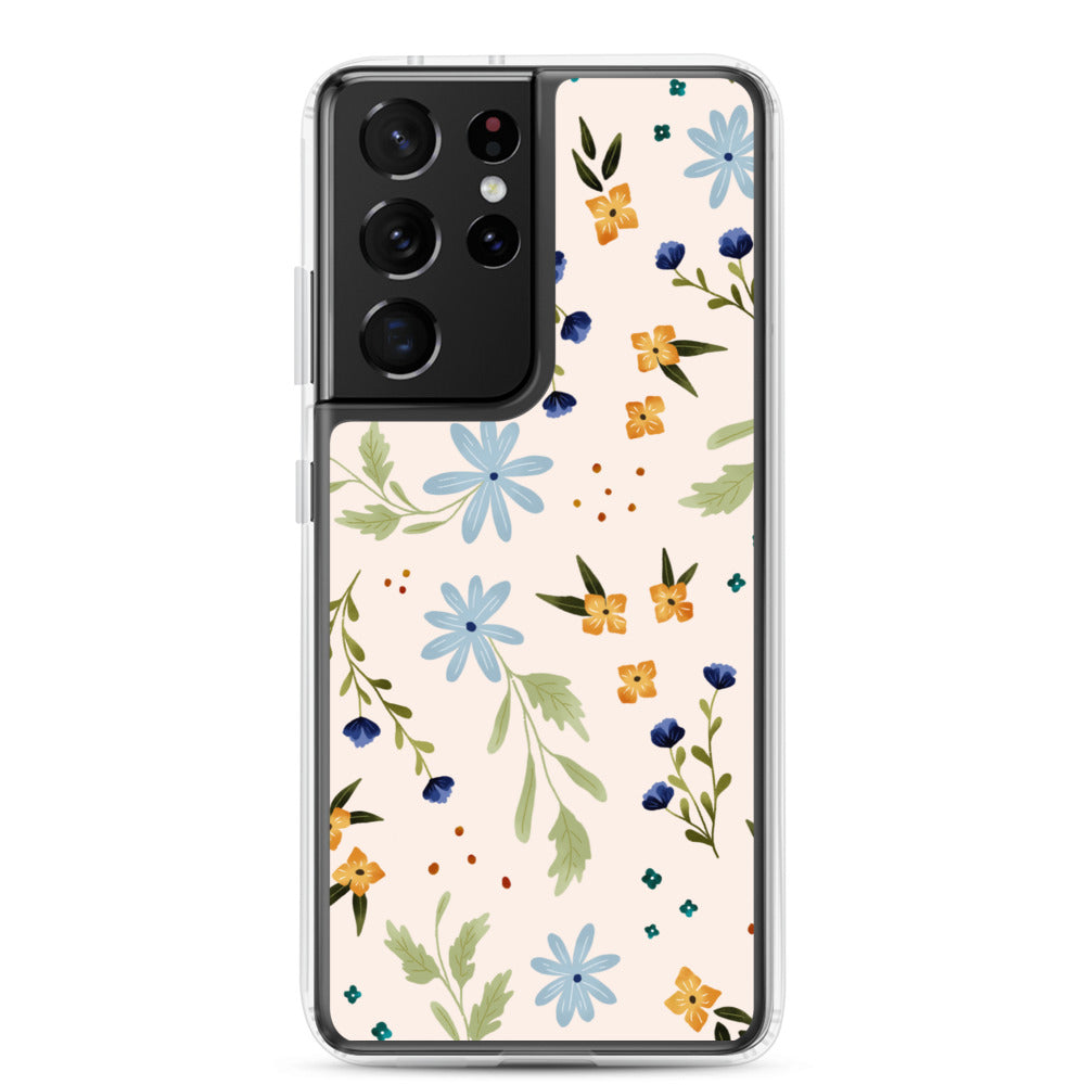 Blue Wildflower Samsung case