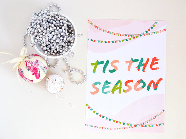 Tis the season printable wall art – makeandtell