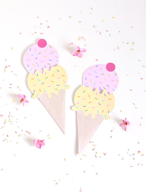 Printable slide-out ice cream greeting card – makeandtell