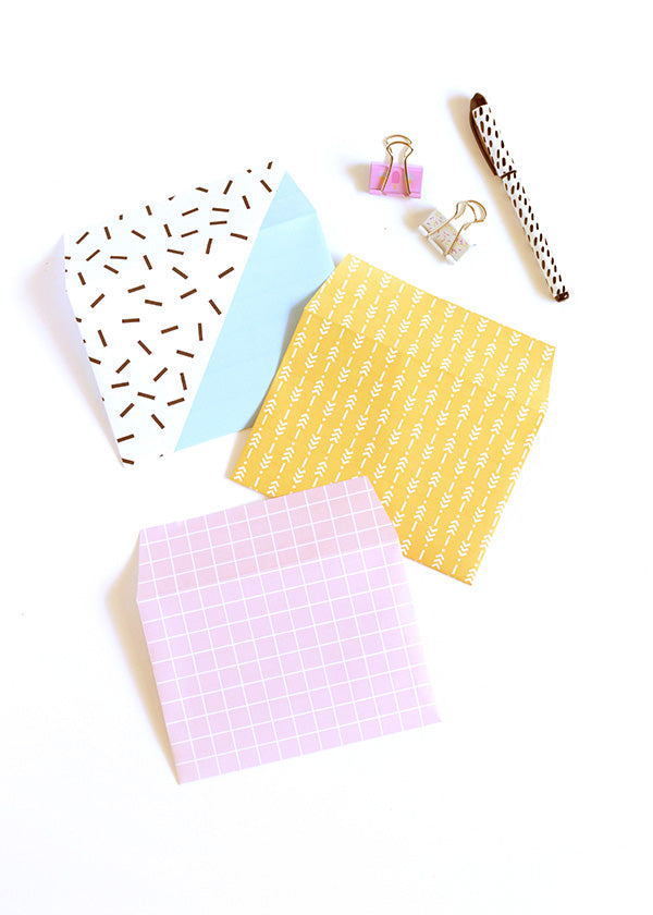 DIY printable patterned envelopes – Make and Tell