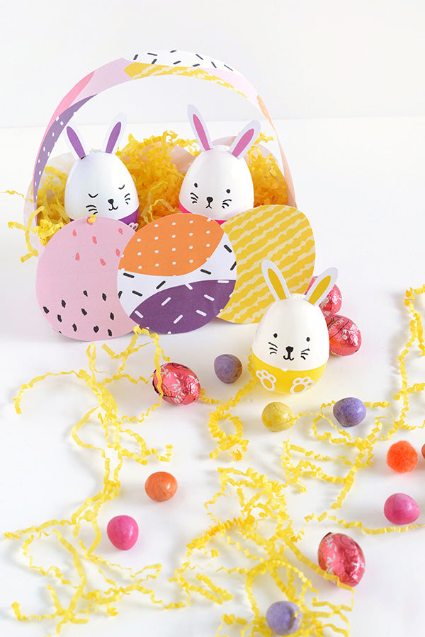 Bunny eggs and printable easter basket for The Reject Shop – Make and Tell