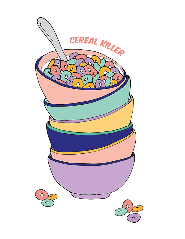 Cereal killer printable wall art – Make and Tell