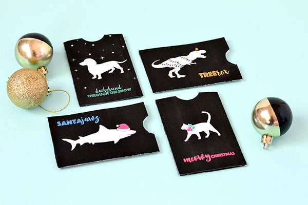 Printable Christmas pun gift card holder – makeandtell