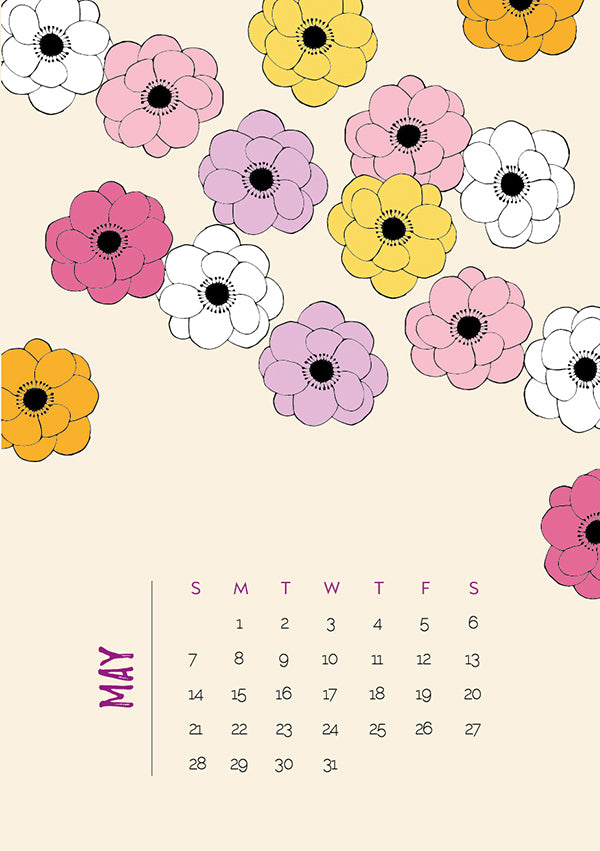 Newsletter freebie - May 2017 calendar – Make and Tell